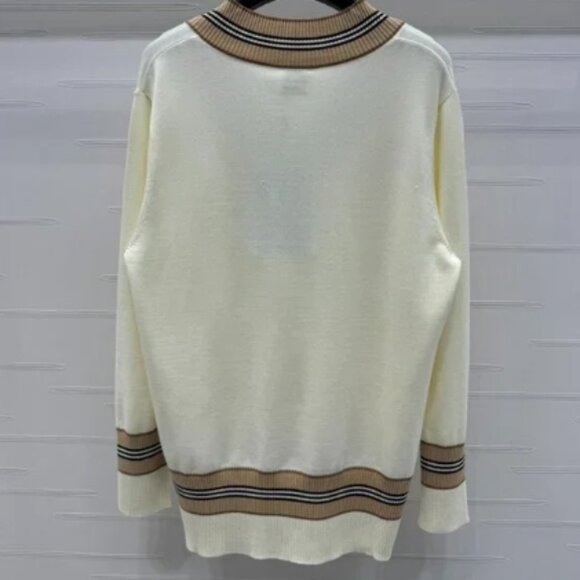 Cream Cardigan By Burberry - Picture 4 of 4